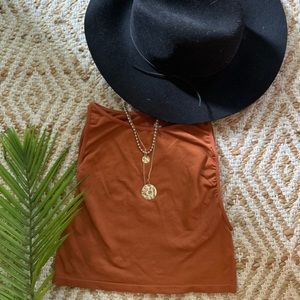 Free People high neck cropped tank